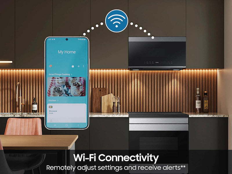 Samsung BESPOKE Over-the-Range Microwave – 2.1 cu. ft. (Fingerprint Resistant Stainless Steel)