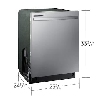 BRAND NEW Samsung (DW80CG4021SR) - 24” Top Control Built-In Hybrid Tub Dishwasher with Height-Adjustable Rack, 53 dBA - Stainless Steel