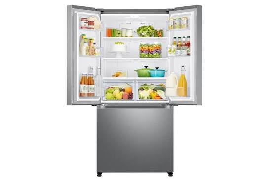 BRAND NEW (RF18A5101SR) Samsung - 33 inch and 17.5 cu. ft. 3-Door French Door Counter Depth Smart Refrigerator with Twin Cooling Plus - Stainless Steel