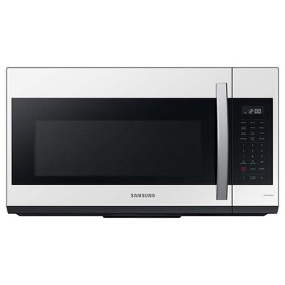 SAMSUNG MICROWAVE (ME19CB704112/AA) - BESPOKE Smart 1.9 cu. ft. Over-the-Range Microwave with Sensor Cook - White Glass
