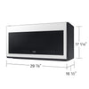 BRAND NEW SAMSUNG MICROWAVE (ME21DB630012AA) Samsung - Bespoke 2.1 Cu. Ft. Over-the-Range Microwave with Sensor Cooking and Wi-Fi Connectivity - White Glass