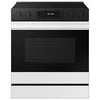 BRAND NEW (NSE6DB830012) 30 Inch Slide-In Electric Smart Range with 5 Elements, 6.3 cu. ft. Convection Oven, Warming Center, Storage Drawer, Air Fry, Self & Steam Clean, and ADA Compliant: White Glass