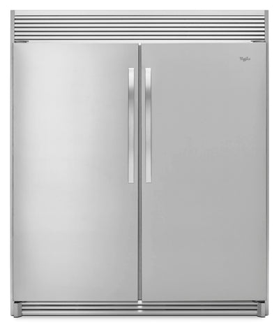BRAND NEW Whirlpool SET  (WSR57R18DM y WSZ57L18DM) 30 Inch Freestanding Upright Freezer with 18.0 cu. ft. Capacity each. Stainless Steel