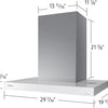 SAMSUNG HOOD (NK36CB600W) 36" Bespoke Smart Wall Mount  Hood (White or Gray)