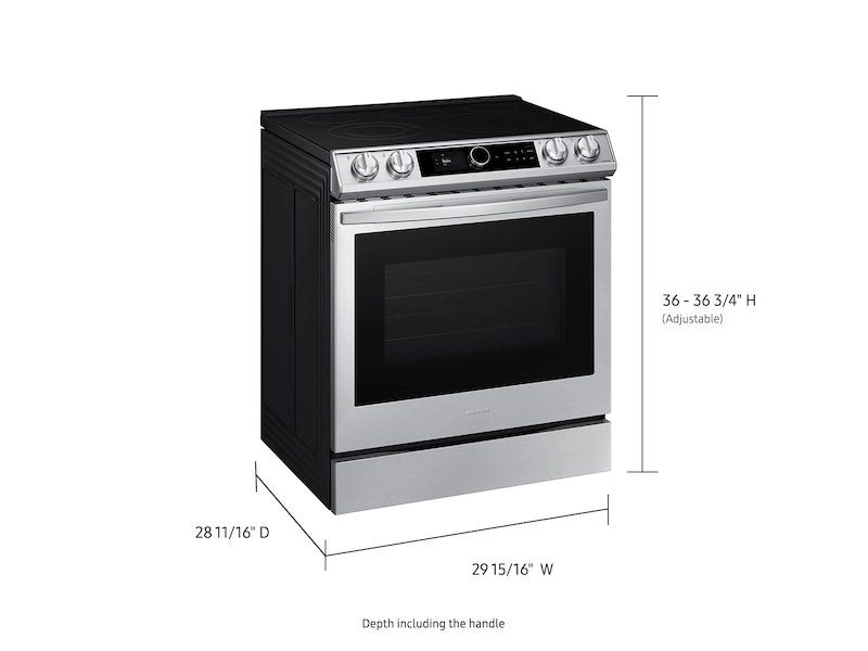 SAMSUNG STOVE (NE63T8711SS/AA) 6.3 cu ft. Smart Slide-in Electric  Range with Smart Dial & Air Fry in  Stainless Stee