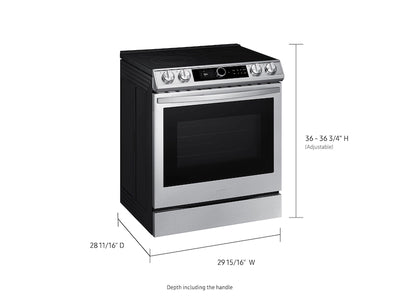 SAMSUNG STOVE (NE63T8711SS/AA) 6.3 cu ft. Smart Slide-in Electric  Range with Smart Dial & Air Fry in  Stainless Stee