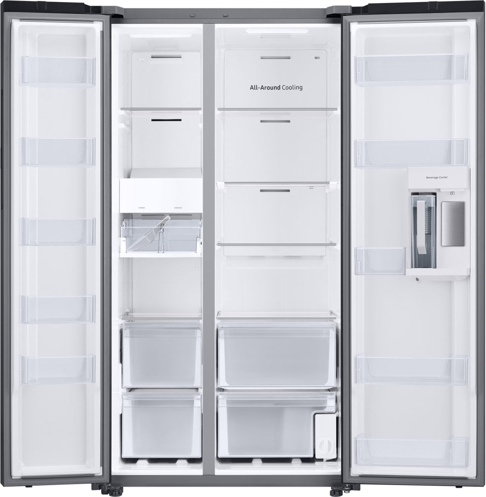 BRAND NEW Samsung FRIDGE (RS28CB7600QL)
36 Inch Freestanding Side by Side Smart Refrigerator with 28 cu. ft. Capacity,Beverage Center, Dual Ice Maker, Auto Open Door, Internal Water Dispenser