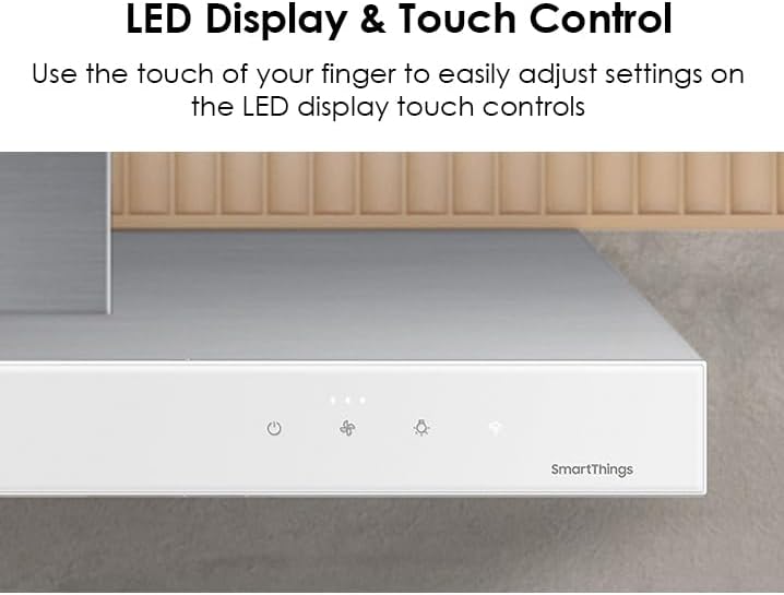 SAMSUNG HOOD (NK30CB600W12AA) 30" Bespoke Smart Wall Mount  Hood in Clean White