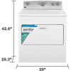 KENMORE DRYER (75132) 7.0 cu. ft. Gas Dryer with SmartDry Plus Technology