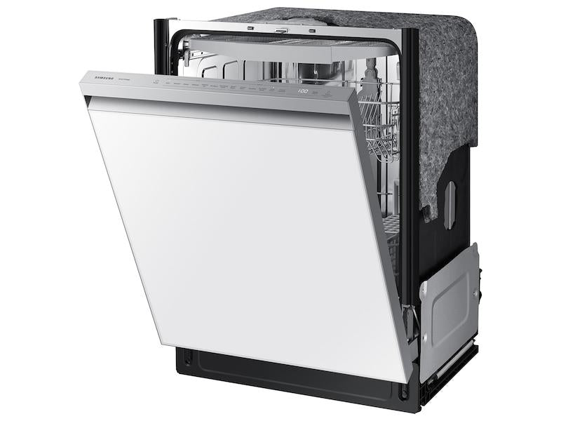 BRAND NEW (DW80CB545012) Samsung - 24" Bespoke AutoRelease Dry Smart Built-In Stainless Steel Tub Dishwasher with 3rd Rack, StormWash, 46 dBA - White Glass