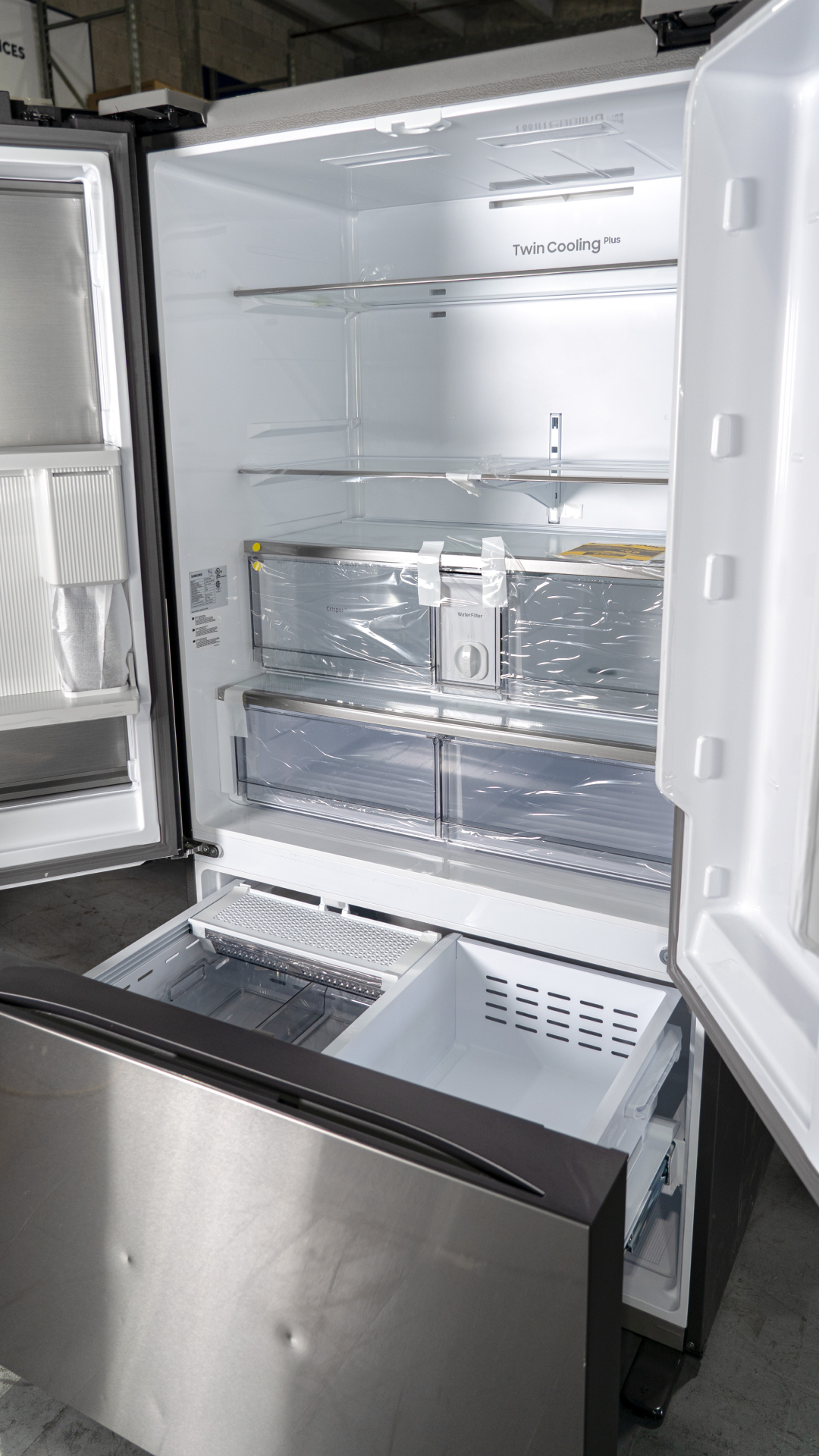 SAMSUNG SET OPEN BOX (N02) FRIDGE + STOVE + MICROWAVE (STAINLESS STEEL)