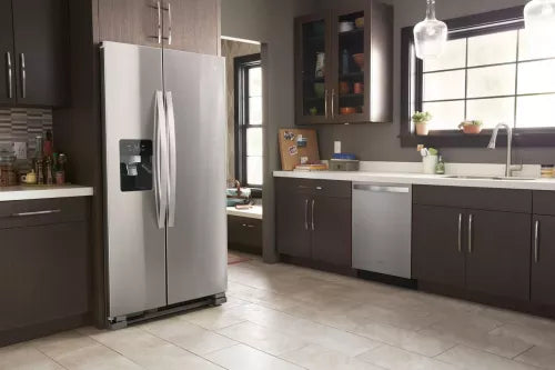 WHIRLPOOL FRIDGE OPEN BOX (WRS331SDH) 33 inch Wide Side-by-Side Refrigerator - 21 cu. ft.