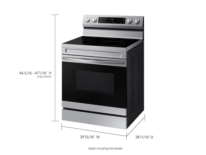 BRAND NEW SAMSUNG STOVE (NE63A6311SS) - 6.3 cu. ft. Freestanding Electric  Range with Rapid Boil, WiFi & Self Clean -  Stainless Steel