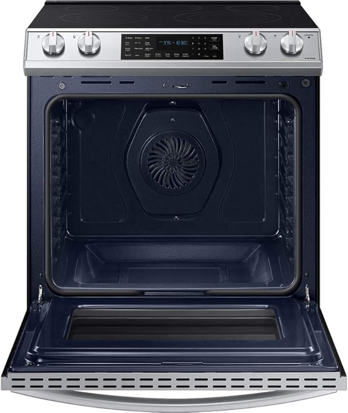 SAMSUNG STOVE (NE63T8511SS/AA) 6.3 cu. ft. Front Control Slide-in  Electric Range with Air Fry & Wi-Fi