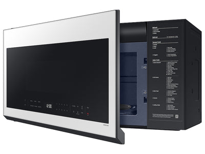 BRAND NEW SAMSUNG MICROWAVE (ME21DB630012AA) Samsung - Bespoke 2.1 Cu. Ft. Over-the-Range Microwave with Sensor Cooking and Wi-Fi Connectivity - White Glass