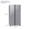 BRAND NEW Samsung FRIDGE (RS28CB7600QL)
36 Inch Freestanding Side by Side Smart Refrigerator with 28 cu. ft. Capacity,Beverage Center, Dual Ice Maker, Auto Open Door, Internal Water Dispenser