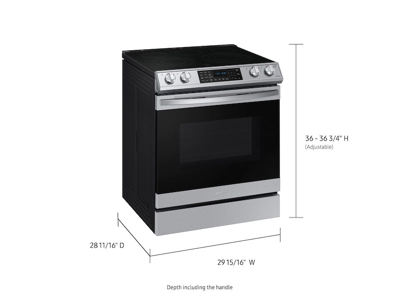 BRAND NEW SAMSUNG STOVE (NE63T8511SS) 6.3 cu. ft. Front Control Slide-in  Electric Range with Air Fry & Wi-Fi