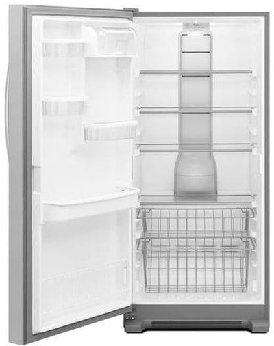 BRAND NEW Whirlpool Sidekicks (WSZ57L18DM)
30 Inch Freestanding Upright Freezer with 18.0 cu. ft. Capacity. Stainless Steel