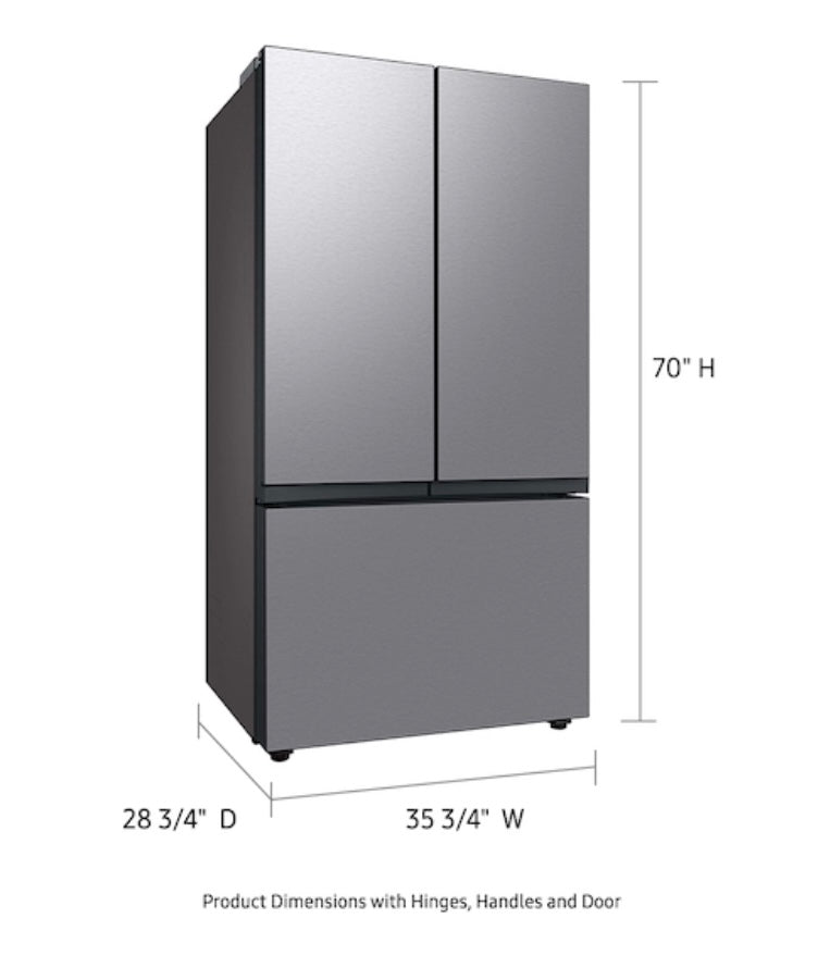 SAMSUNG SET OPEN BOX (N02) FRIDGE + STOVE + MICROWAVE (STAINLESS STEEL)