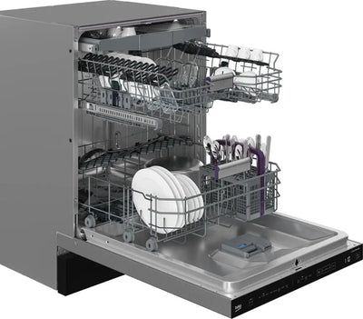 BRAND NEW (DDT38532XIH) Beko 24" Top Control Dishwasher with CornerIntense and 3rd Rack - 45 dBa - Pocket Handle - Stainless Steel
