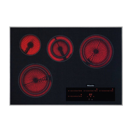 BRAND NEW Miele (KM5840240)
30 Inch Electric Cooktop with 4 Elements, Glass Ceramic Surface, DirectSelection Plus, Residual Heat Indicators, Auto Heat-Up, Timer, Safety Turn Off, Overheating Protection, and Lock Function: 240 Volts
