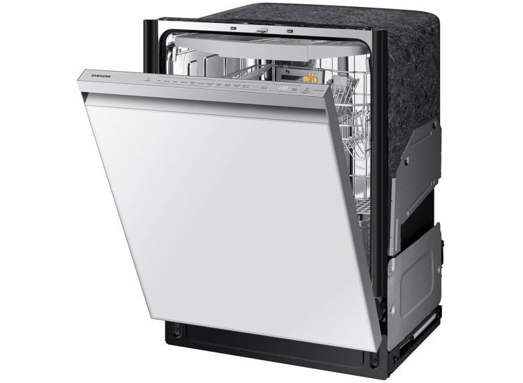 BRAND NEW (DW80CB545012) Samsung - 24" Bespoke AutoRelease Dry Smart Built-In Stainless Steel Tub Dishwasher with 3rd Rack, StormWash, 46 dBA - White Glass