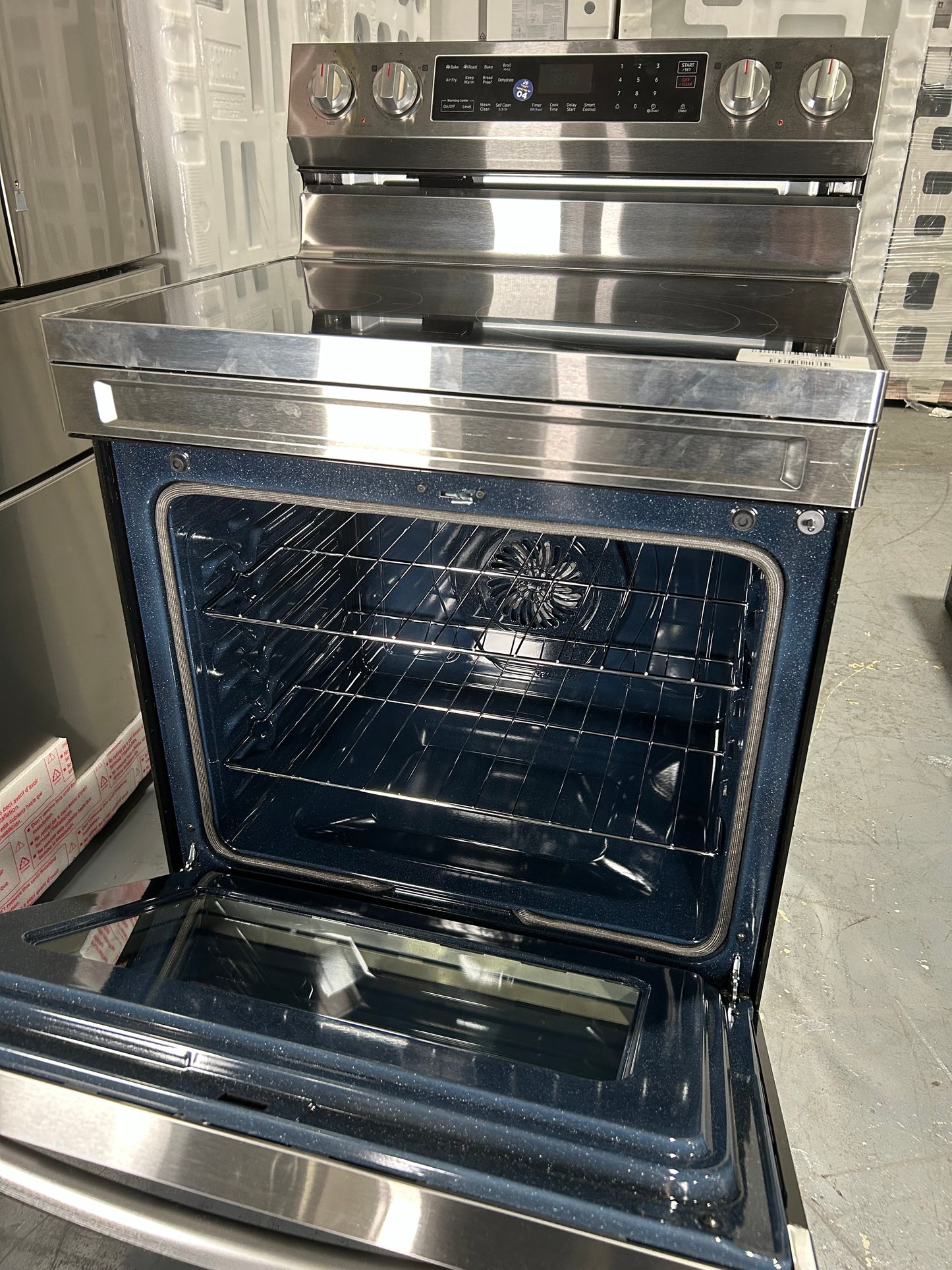 SAMSUNG SET OPEN BOX (N02) FRIDGE + STOVE + MICROWAVE (STAINLESS STEEL)