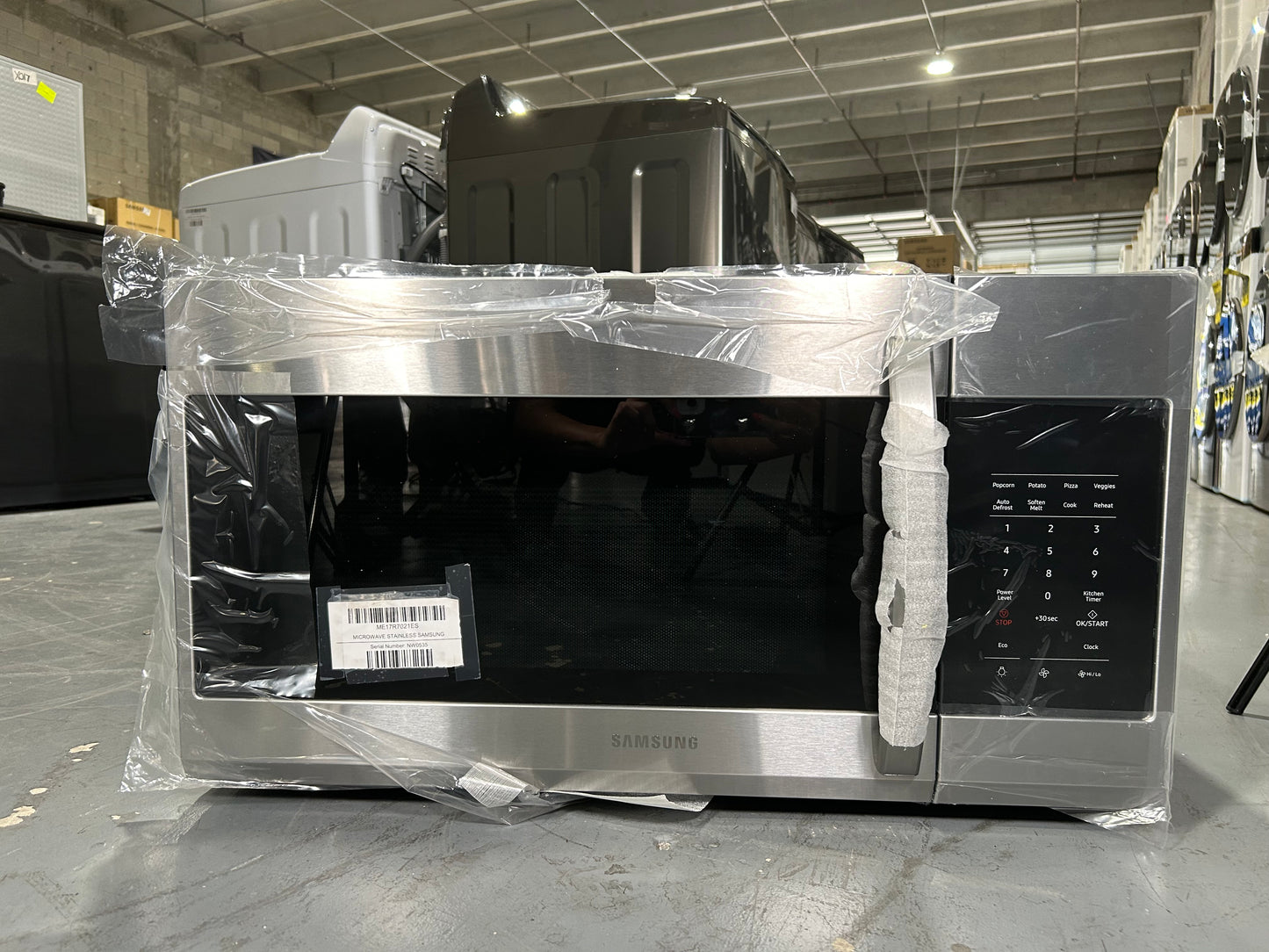 SAMSUNG SET OPEN BOX (N03) FRIDGE + STOVE + MICROWAVE (STAINLESS STEEL)