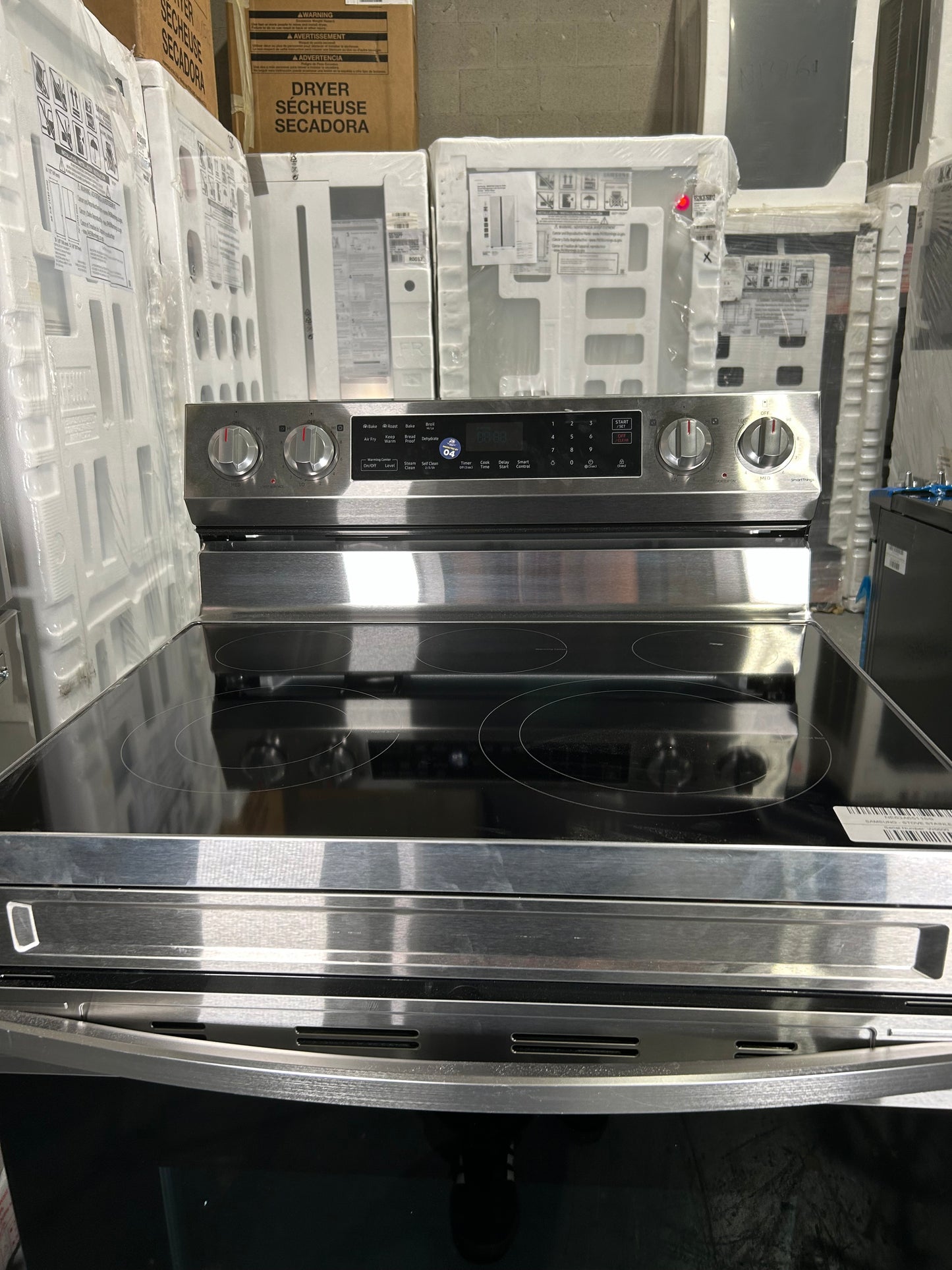SAMSUNG SET OPEN BOX (N03) FRIDGE + STOVE + MICROWAVE (STAINLESS STEEL)