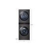 LG WASHER AND DRYER SMART TOWER (WKEX200HBA)  with Center Control™ 4.5 cu. ft. Front Load Washer and 7.4 cu. ft. Dryer