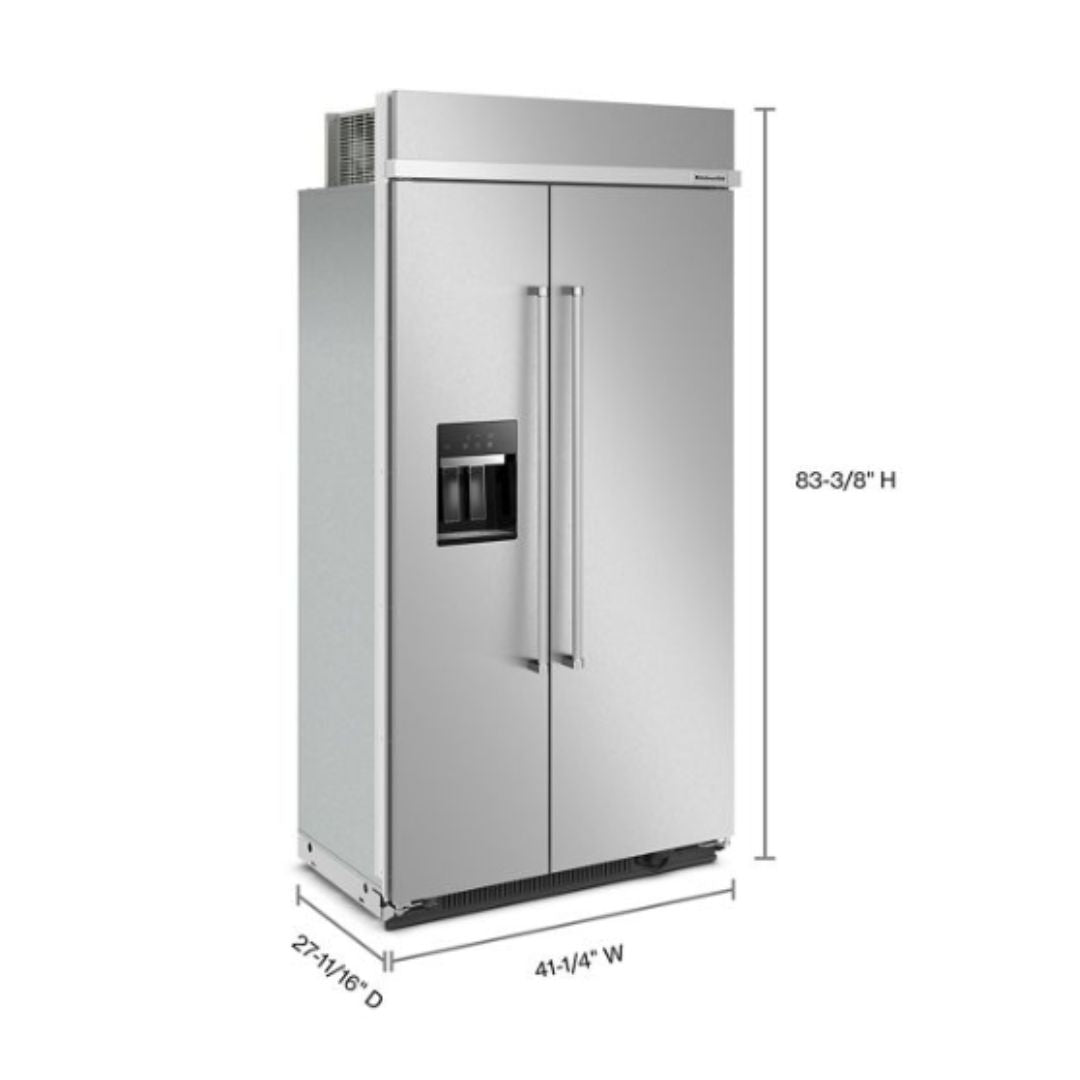 KITCHEN AID 42" FRIDGE SIDE BY SIDE (KBSD702MPS) STAINLESS STEEL