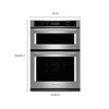 KITCHEN AID 30" MICROWAVE WALL OVEN COMBINATION (KOCE500ESS22)