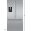 BOSCH FRIDGE OPEN BOX (B36CD50SNS) 36" Counter-Depth 3-Door (with anti-fingerprint) Stainless Steel