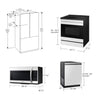 SAMSUNG SET OPEN BOX (N15) FRIDGE 3 DOOR WITH FAMILY HUB + STOVE + MICROWAVE + DISHWASHER (WHITE GLASS)