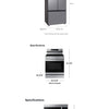 SAMSUNG SET OPEN BOX (N02) FRIDGE + STOVE + MICROWAVE (STAINLESS STEEL)