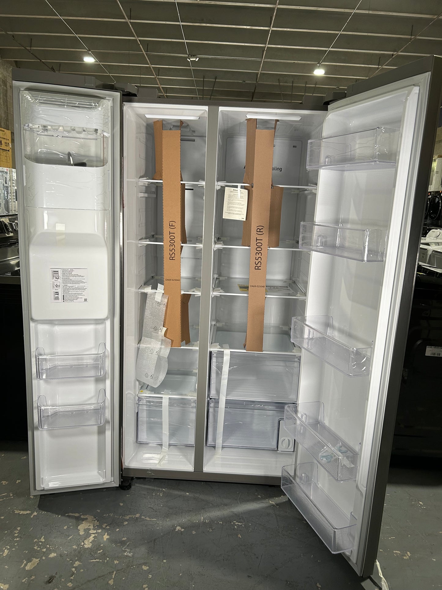 SAMSUNG SET OPEN BOX (N01) FRIDGE + STOVE + DISHWASHER + MICROWAVE (STAINLESS STEEL)