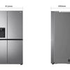 LG FRIDGE (GS75SPP) Refrigerator Side by Side 28.7pᶟ (Gross) /  27.2pᶟ(Net) GS75SPP DoorCooling⁺™  Compresor Smart Inverter