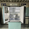 SAMSUNG FRIDGE OPEN BOX
(RF24BB6600AP) Bespoke Counter Depth 3-Door French Door Refrigerator (24 cu. ft.) with Beverage Center™ (Custom Panel Ready / Morning blue glass)