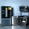 BOSCH SET OPEN BOX (N10) FRIDGE + STOVE + MICROWAVE + DISHWASHER (STAINLESS STEEL)