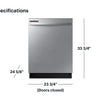SAMSUNG SET OPEN BOX (N01) FRIDGE + STOVE + DISHWASHER + MICROWAVE (STAINLESS STEEL)