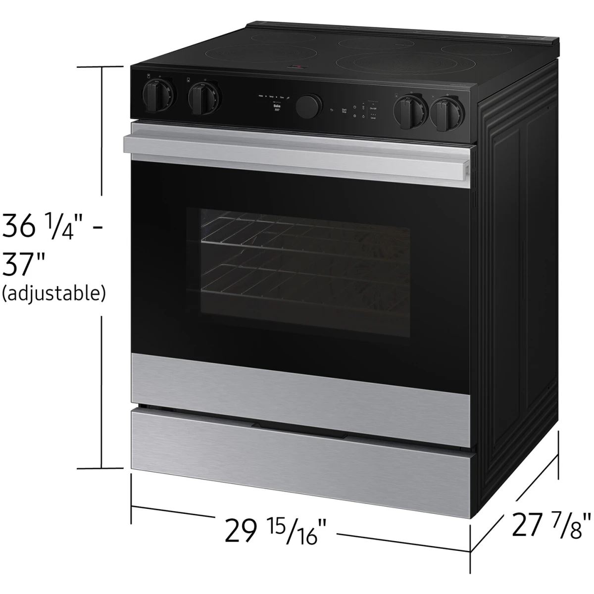 Samsung BESPOKE 30" Slide-In Electric Smart Range