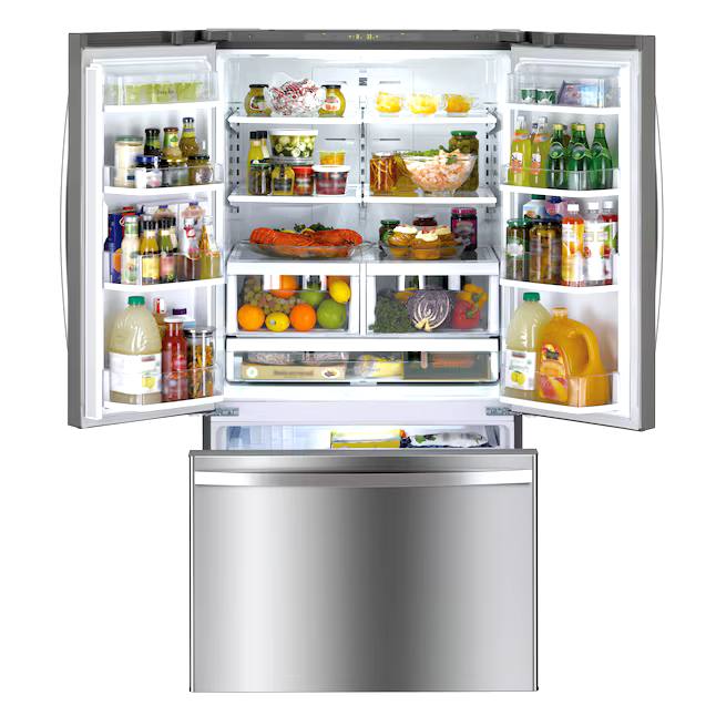 KENMORE FRIDGE OPEN BOX (111.73025020) 25.5-cu ft French Door Refrigerator with Ice Maker, Water and Ice Dispenser